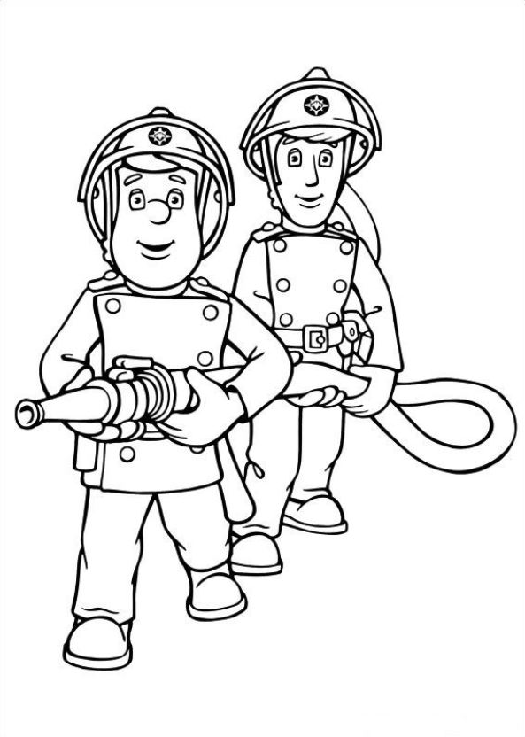 Kids-n-fun.de | Malvorlage Feuerwehrmann Sam Feuerwehrmann Sam
